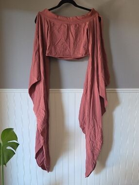 Elven Forest Wing Sleeve Crop Top